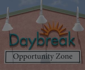 Exterior image of Daybreak's opportunity zone